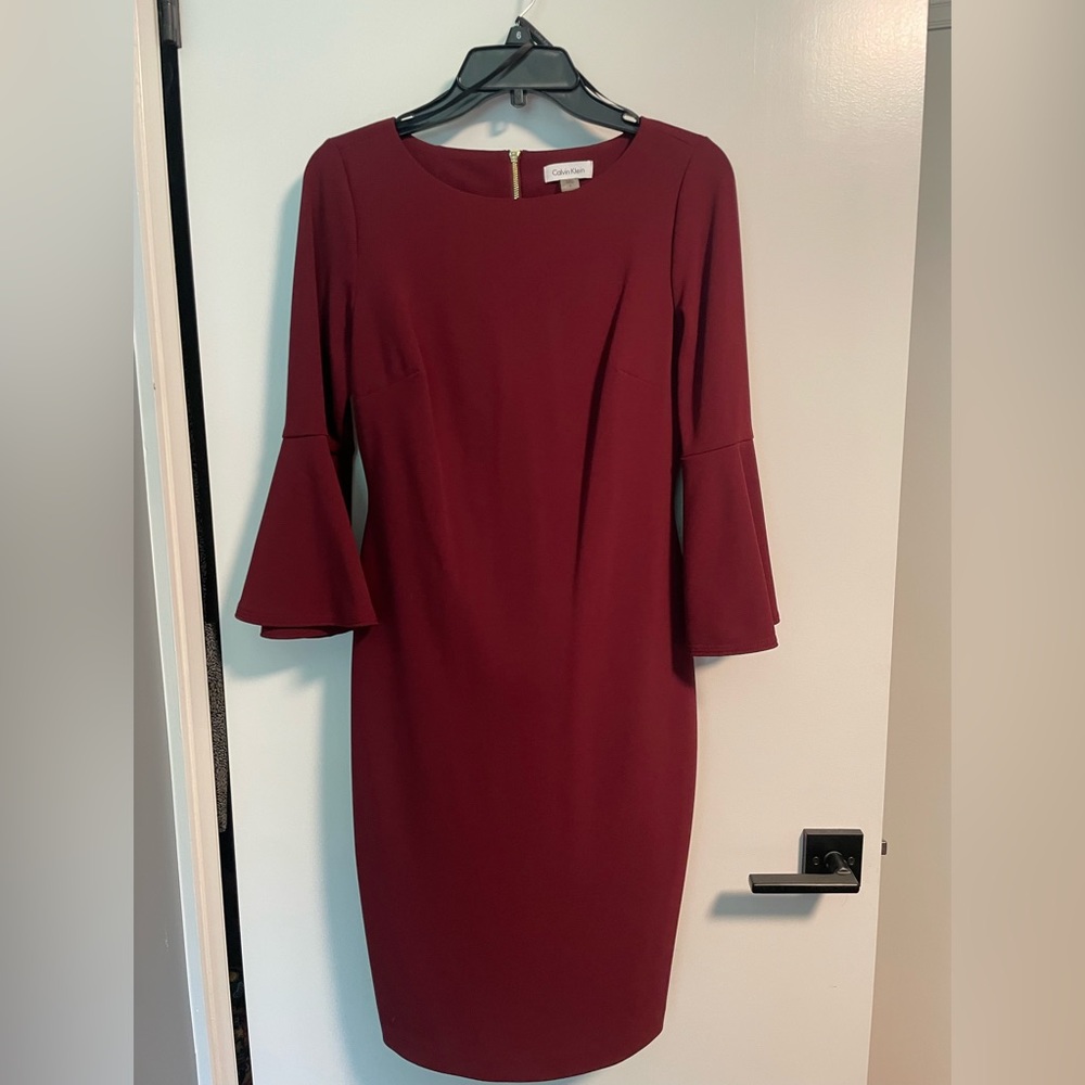 Maroon / Wine Calvin Klein Dress